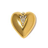304 Stainless Steel Rhinestone Pendants STAS-OY010-38G-1