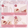 4Pcs 4 Styles Plastic Beaded Mobile Phone Lanyard Wrist Strap AJEW-AN0007-44-3