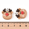 Christmas Theme Opaque Resin Pendants RESI-N039-103-3
