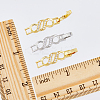 10Pcs 2 Colors Rack Plating Brass Micro Pave Clear Cubic Zirconia Watch Band Clasps ZIRC-DC0001-08-3