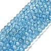 Natural Blue Topaz Beads Strands G-B088-D05-03-1