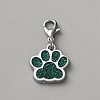 Zinc Alloy Enamel Glitter Powder Pendant Decoration HJEW-WH0001-14P-11-1