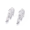 Non-Tarnish 201 Stainless Steel Filigree Joiners Links LS-X-STAS-F231-082P-1