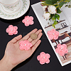 Gorgecraft 20Pcs 3D Flower Polyester Lace Computerized Embroidery Ornament Accessories DIY-GF0006-05A-3