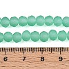 Baking Paint Frosted Glass Beads Strands FGLA-N003-6mm-03-4