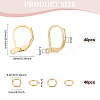 40Pcs Brass Leverback Earring Findings KK-BC0013-03G-2