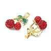 Brass Enamel Pendants KK-B139-11G-2