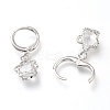 Brass Huggie Hoop Earrings EJEW-Z003-04P-3