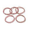 Natural Argentina Rhodochrosite Beaded Stretch Bracelets BJEW-L700-01A-4