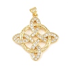 Brass Micro Pave Cubic Zirconia Pendants LS-KK-Z145-05G-01-1