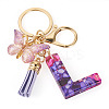 Resin Butterfly Pendant Keychains KEYC-TAC0034-03L-2