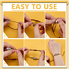 8Pcs 4 Colors 304 Stainless Steel Macrame Pouch Bracelet Making for Stone Holder AJEW-PH0011-84-7