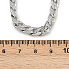 6MM 304 Stainless Steel Cuban Link Chain Necklaces for Women NJEW-G177-01P-5