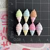 Opaque Resin Cabochons RESI-I068-02-1