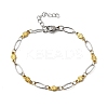 304 Stainless Steel Link Bracelets BJEW-A044-03A-GP-4