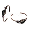 Natural Amethyst & Tourmaline  Cuff Bangles G-B149-16R-05-4