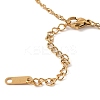 304 Stainless Steel Crystal Rhinestone Seahorse & Starfish Pendant Rope Chain Necklaces for Women STAS-Z101-08G-3