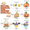 35Pcs 7 Styles Halloween Alloy Enamel Pendant ENAM-CJ0003-98-2