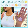 DIY Resin Shell Shape Earring Kits DIY-TA0011-06-8