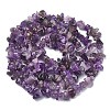 Natural Amethyst Chip Beads Strands G-YW0002-09-2