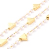 Handmade CCB Plastic Imitation Pearl Beaded Chains CHC-I038-22G-1