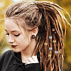 60Pcs 2 Colors Aluminum & Rhinestone Dreadlocks Braiding Beads FIND-DC0008-19-5