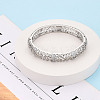 Brass Micro Pave Clear Cubic Zirconia Bracelets BJEW-N035-07P-1