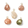Dyed Natural Keshi Pearl Pendants PALLOY-JF04837-1