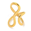 Ion Plating(IP) 304 Stainless Steel Open Cuff Ring for Women RJEW-A043-24G-1