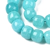 Dyed Natural White Jade Beads Strands G-T138-S10-3
