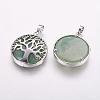 Natural & Synthetic Mixed Stone Pendants G-E388-P-2