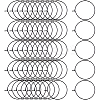 50Pcs 304 Stainless Steel Hoop Earrings EJEW-HS0001-12B-1