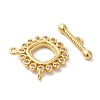 Brass Micro Pave Clear Cubic Zirconia Toggle Clasps KK-N254-68G-2