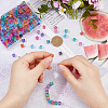 210Pcs 7 Colors Transparent Crackle Glass Beads EGLA-HS0001-04-3