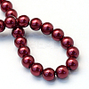 Baking Painted Pearlized Glass Pearl Round Bead Strands X-HY-Q003-4mm-39-4