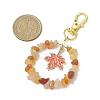 Natural Red Aventurine Chip Pendant Decoration KEYC-JKC00976-03-3