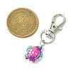 Sea Turtle Synthetic Turquoise Pendant Decorations HJEW-JM02143-01-3