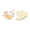 Alloy Enamel Pendants ENAM-T022-62E-2
