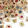 100Pcs 5 Styles Rack Plating Eco-Friendly Iron Charms IFIN-TA0001-54-2