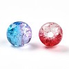 Baking Paint Transparent Crackle Glass Beads DGLA-Q018-6mm-M01-3