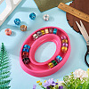 1Pc Plastic Oval Bobbin Holder AJEW-TA0003-08A-5