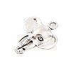 Tibetan Style Alloy Elephant Pendants X-TIBEP-1478-AS-LF-3