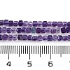 Natural Purple Fluorite Beads Strands G-P553-E02-01-5