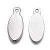 Tarnish Resistant 201 Stainless Steel Stamping Blank Tag Pendants X-STAS-F207-29P-2