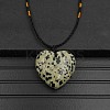 Natural Dalmatian Jasper Pendant Necklaces XA8803-07-1