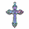 Rainbow Color Alloy Big Pendants PALLOY-S180-015-RS-2