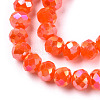 Electroplate Glass Beads Strands EGLA-A034-P6mm-B23-3
