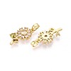 Brass Micro Pave Cubic Zirconia Pendants KK-T071-135G-01-2