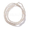 Transparent Electroplate Glass Beads Strands EGLA-H107-01A-AB05-3