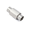 Tarnish Resistant 304 Stainless Steel Magnetic Clasps with Glue-in Ends STAS-K282-01B-P-1